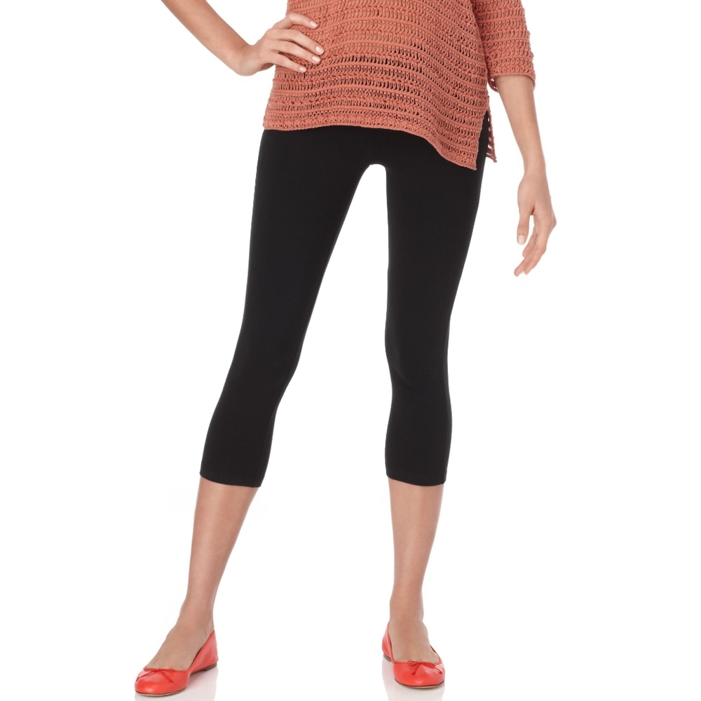 Black Capri Leggings OS, PLUS OR EXTRA PLUS